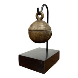 Antique Burmese Elephant Bell on Stand
