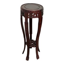 Vintage Chinese Carved Rosewood Fern Stand