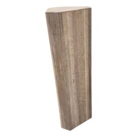 Custom Design White Cerused Oak Wood Plinth. Original Price: $1,450