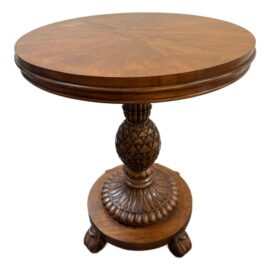 Ethan Allen British Collections Pineapple Side Table. Original Price: $2,400
