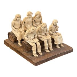 Circa 1990's Betty Difuntorum "Study Time" Resin Sculpture