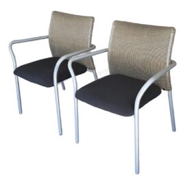 Steelcase Jersey Guest Chairs, Pair. Original Price:$600