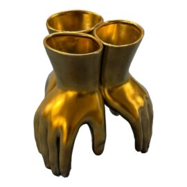 Arteriors Home Piedmont Gold Hand Vase. Original Price: $285