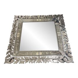 Vintage Venetian Large Etched Mirror. Original Price: $5,000