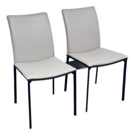 Colibri Olivia Leather Dining Chairs, Pair. Original Price: $1,100