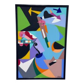 Jesse Kassel Framed Abstract Acrylic Painting