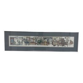 Circa 1985 Robert Marble "The Bank" Offset Lithograph + Signed Edition 20/750