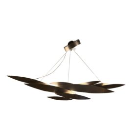 Dodo Arslan for Terzani I Lucci Argentati Linear Chandelier, Brushed Nickel. Original Price: $8,475