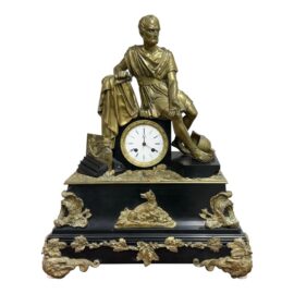 Antique “Horatius & the Fall of Rome” French Empire Bronze Mantel Clock