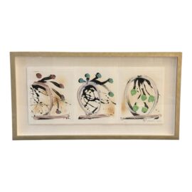 Dale Chihuly "Las Tres Hermanas Ikebanas", a Limited Edition Print, Signed + Framed. Original Price: $5,000