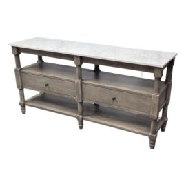 William Sonoma for Pottery Barn Alexandra Marble Console Table. Original Price: $2,500