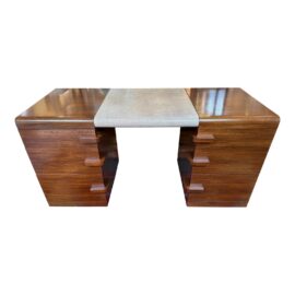 Vintage Custom Shagreen Inlaid Desk