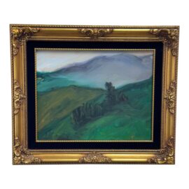 Original Landscape Oil on Canvas Painting, Framed