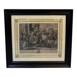 Jean Auran "Alexander the Great Enters Babylonia" Engraving After Charles Le Brun Painting