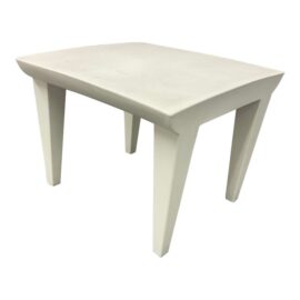 Philippe Starck for Kartell Bubble Club Side Table, Zinc White. Original Price: $315