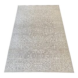 5ft 10in× 9ft Restoration Hardware Ela Hand Knotted Wool + Viscose Area Rug