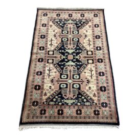 4ft × 6ft 3in Vintage Heriz Hand Knotted Area Rug