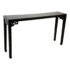 Vintage Steel Chinese Black Lacquer Console