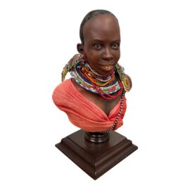 Circa 2000 Jodi & Richard Creager Warrior Bust, Signed + Dated