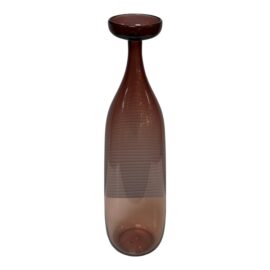 Circa 2008 Joe Cariati Angelic Bottle Glass Vase. Original Price: $400