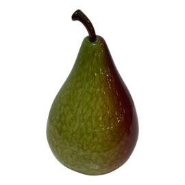 Circa 2008 Cohn-Stone Studios Apple Glass Sculpture