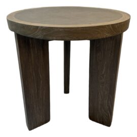 NEW Brownstone Royce Teak Side Table. Original Price: $1,100