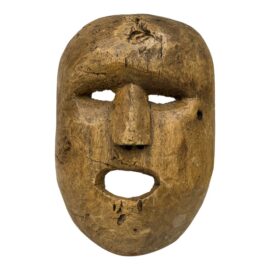 Vintage Himalayan Festival Mask + Stand
