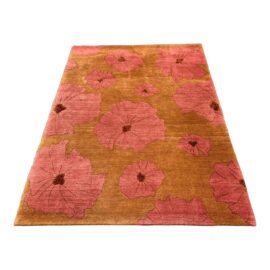4ft X 6ft 2in Custom Floral Wool Area Rug