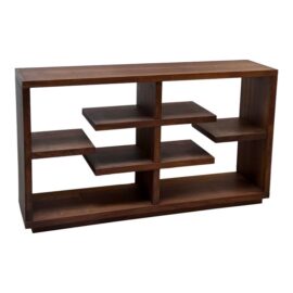 Crate & Barrel Contemporary Floating Shelves Storage Console