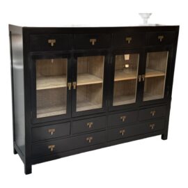 Authentic Chinese Buffet Cabinet, Black