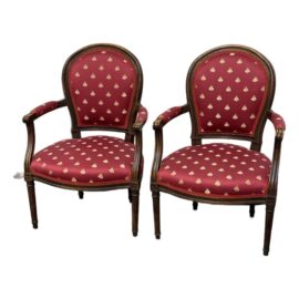 Antique Louis XVI Style Armchairs, Pair. Original Price: $1,400