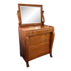 Antique Claw Foot Dresser + Mirror