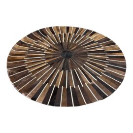 8ft Round Rug Factory Plus Cowhide Area Rug. Original Price: $900