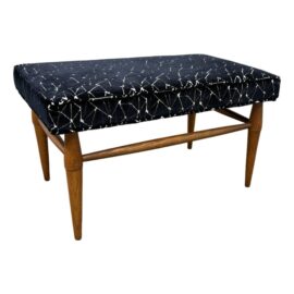 Mid 20th Centry Teak Upholstered Bench / Ottoman