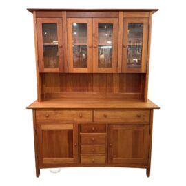 Vermont Furniture Designs Cherry Heartwood Two Piece Sideboard + Hutch. Original Price: $12,900