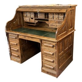 Oak Crest Vintage Roll Top Desk