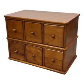 Apothecary Style Six Drawer Storage Cabinet