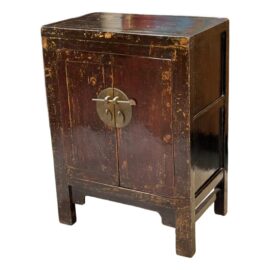 Antique Chinese Oxblood Lacquer Cabinet