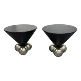 Circa 1980's Stanley Jay Friedman for Brueton Bocci Side Tables, Pair