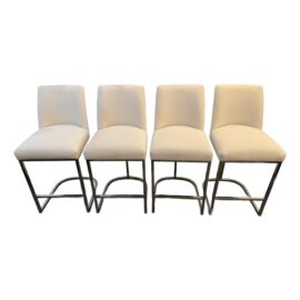 Restoration Hardware Emery Counter Stools, a Set of 4. Original Price: $5,800