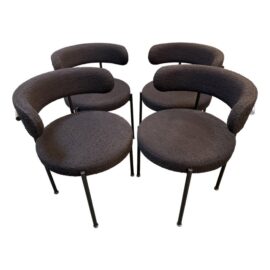 Cb2 Inesse Boucle Dining Chairs, a Set of 4. Original Price: $1,600