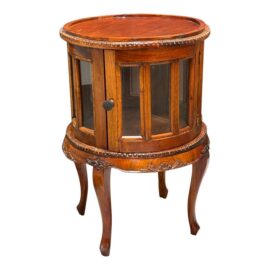 Vintage Glass Door Bottle Cabinet