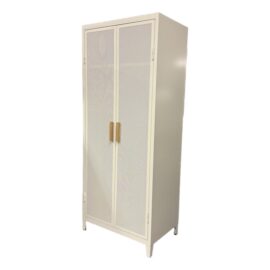 Tolix B2 Perforated Haut Armoire, Ivory. Original Price: $2,800