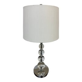 Hollywood Regency Acrylic Orb Table Lamp