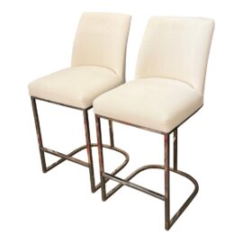 Restoration Hardware Emery Counter Stools, a Pair. Original Price: $2,900