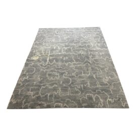 10ft 2in × 14ft 3in Kelly Wearstler for the Rug Company Staccato Steel Area Rug. Original Price: $22,050