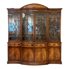 Late 20th Century Bevan Funnell Limited Breakfront China Cabinet. Original Price: $24,000