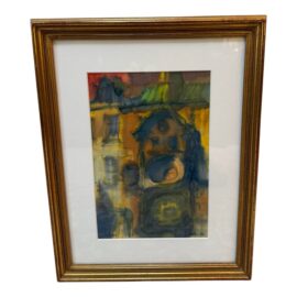 "Praha" Contemporary Abstract Painting, Signed