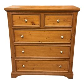 Traditional Pine Wood Chest of Drawers