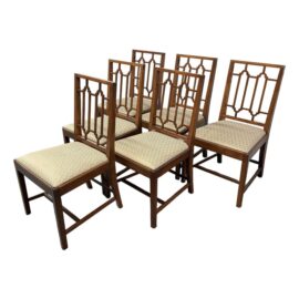 Thomas O’Brien for Hickory Chair Company Thurston Walnut Dining Chairs, Set of Six. Original Price: $12,000